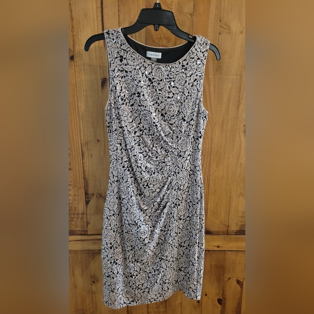 Calvin Klein shimmer dress size adult 8 only worn once